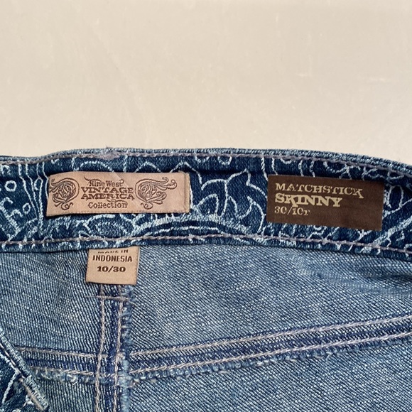 Nine West vintage America skinny jean size 10/30 - Picture 6 of 7